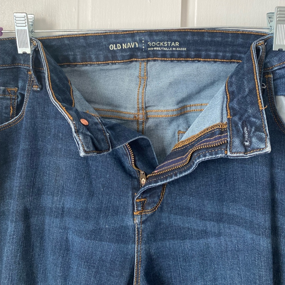 Old Navy Mid Rise Rock Star Plus Size Jeans